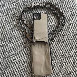 Bandolier iPhone 12 Pro Max and pouch braided cross body